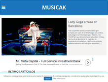 Tablet Screenshot of musicak.com